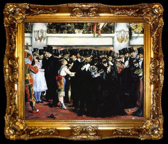 framed  Edouard Manet Un bal a l